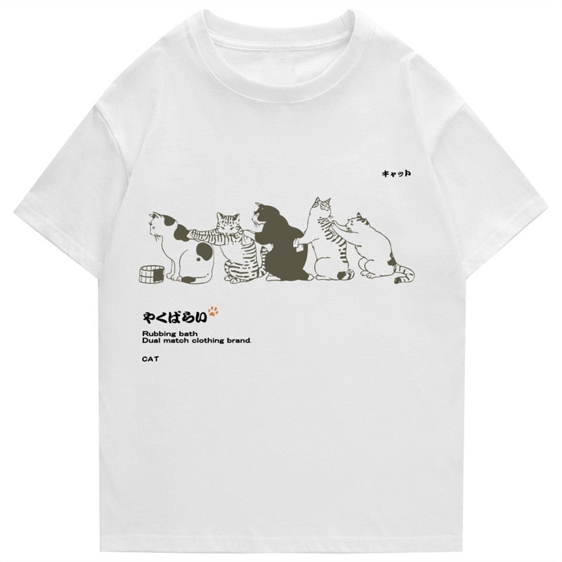 Cat Rubbing Bath T-Shirt