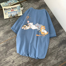 Load image into Gallery viewer, Kawaii Sleeping Cat T-shirt
